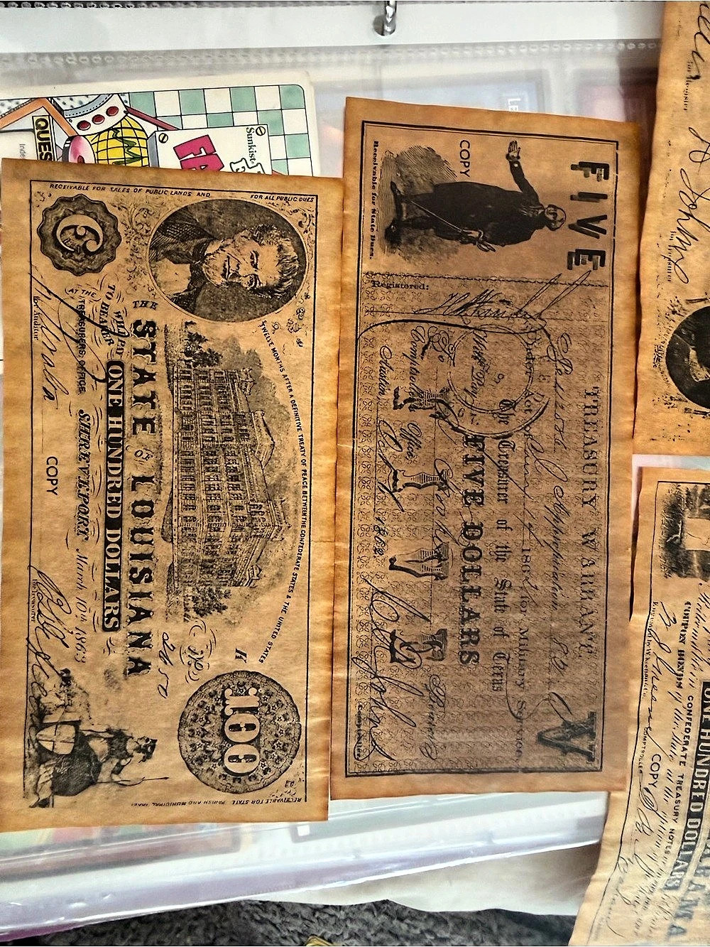 Vintage-Style Reproduction Banknotes - Picture 3 of 4